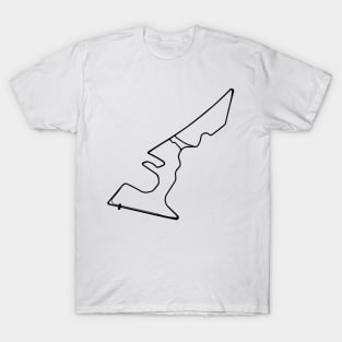 Art Black Circuit of the Americas F1 Track United States T-Shirt